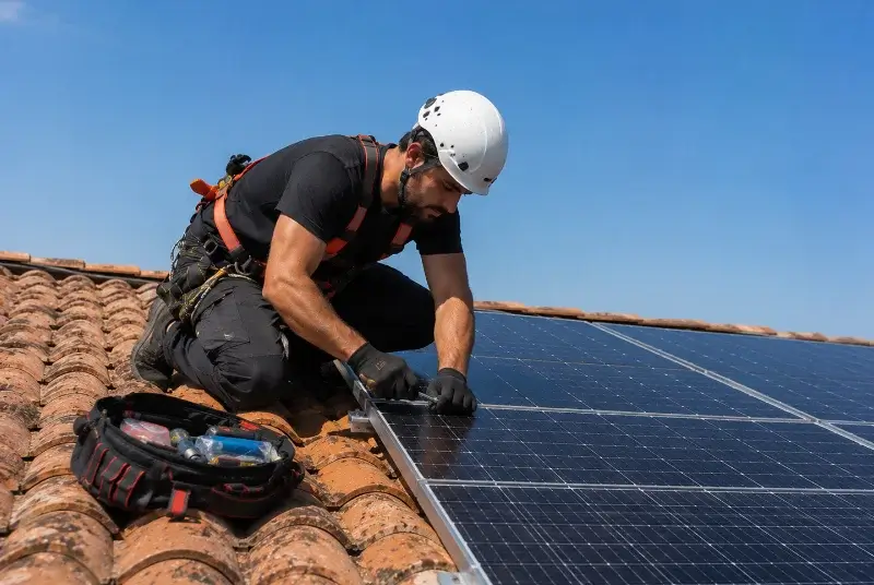 Maintenance et monitoring de panneaux solaires à Champagnac