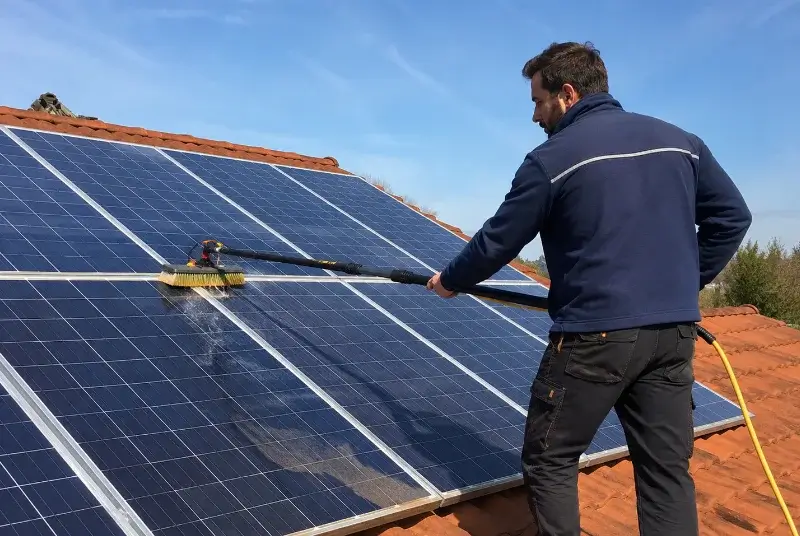 Nettoyage et entretien de panneaux solaires à Champagnac
